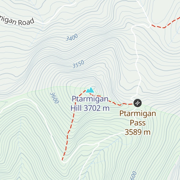 Map of Ptarmigan Hill