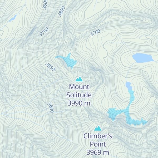 Map of Mount Solitude