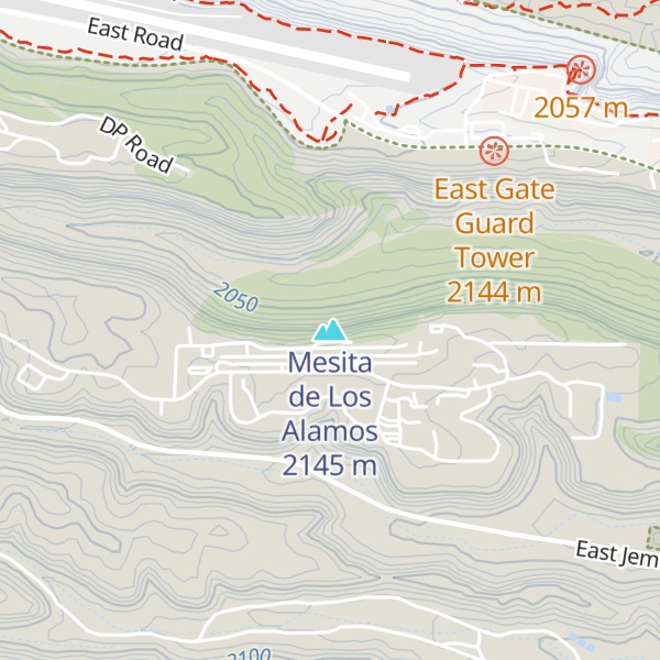 Map of Mesita de Los Alamos