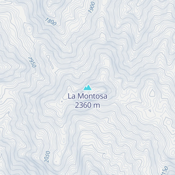 Map of La Montosa