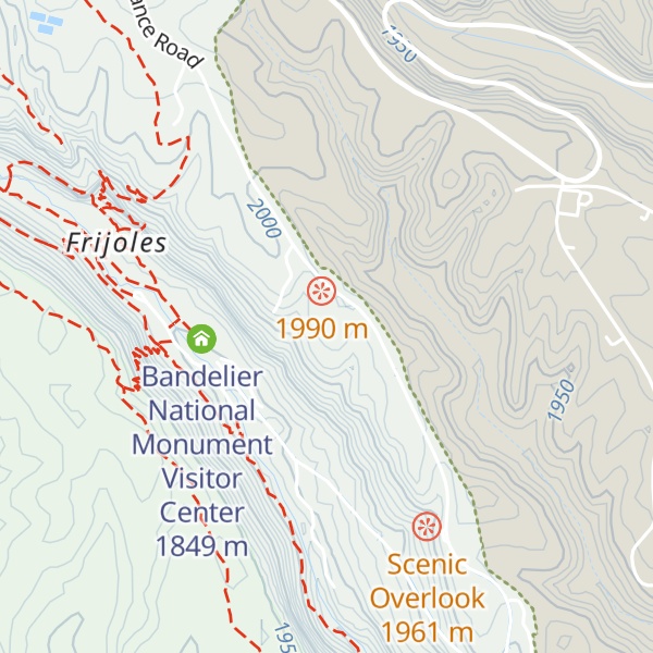 Map of Bandelier Lookout