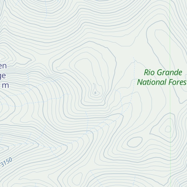 Map of Greenie Mountain