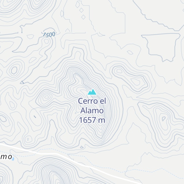 Map of Cerro el Alamo