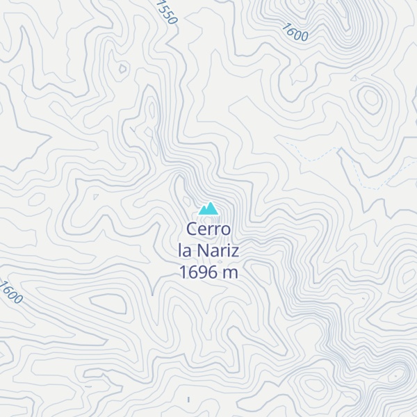 Map of Cerro la Nariz