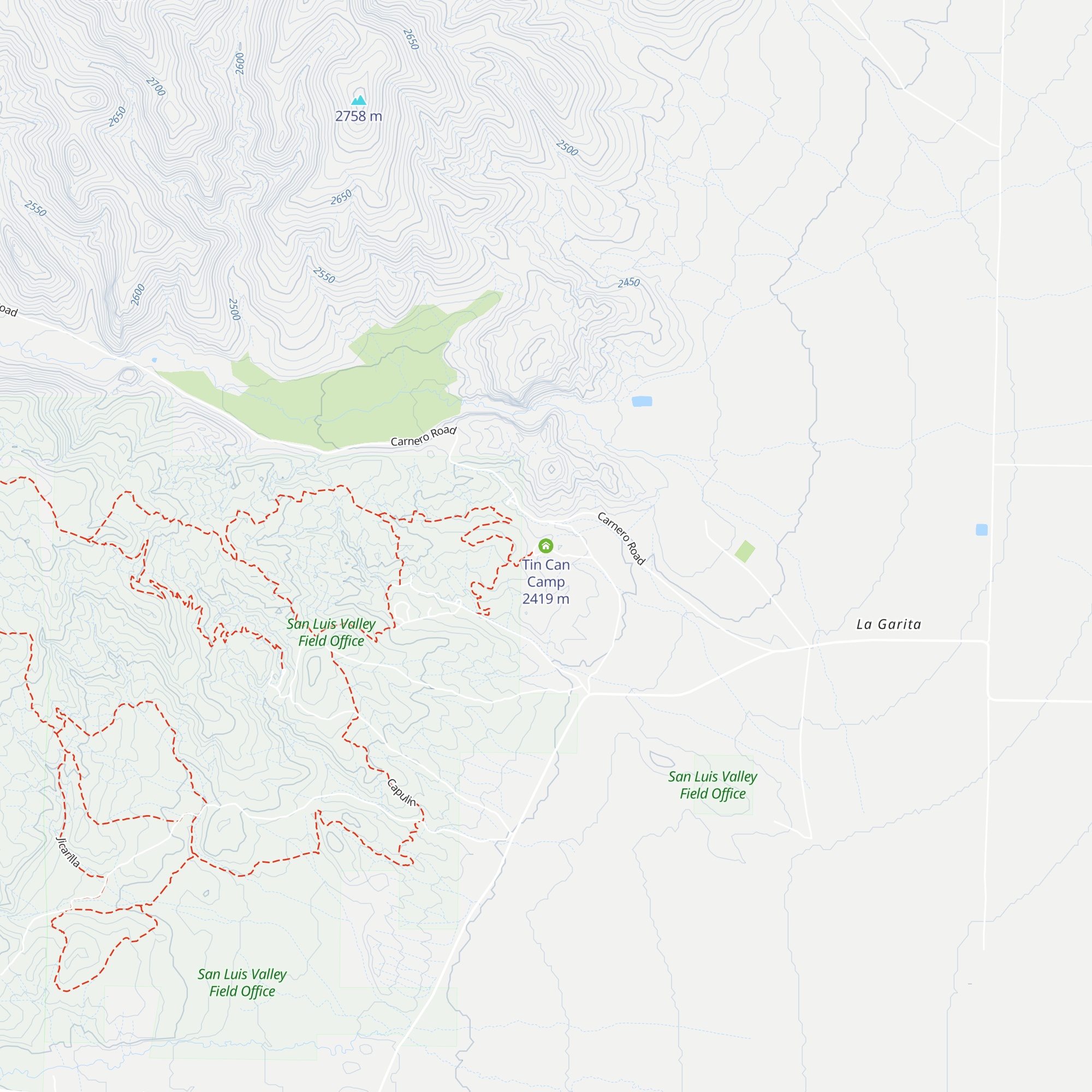 Tin Can Camp map