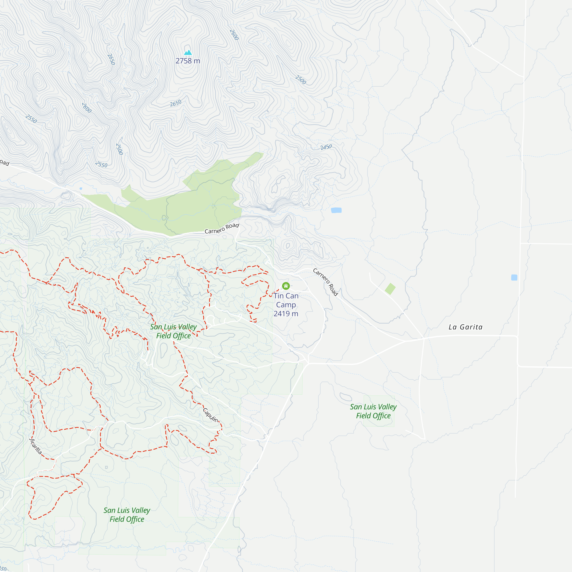 Tin Can Camp map