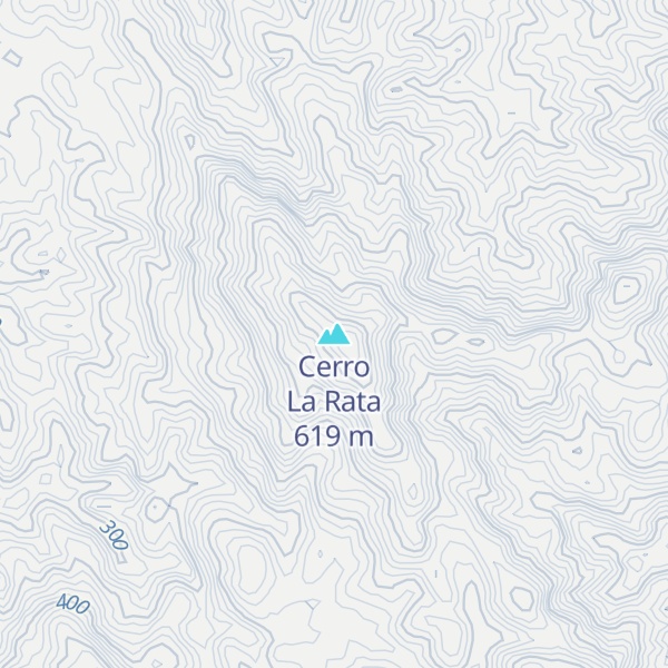 Map of Cerro La Rata
