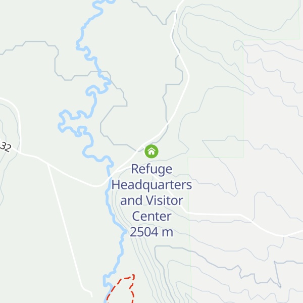 Map of Refuge Headquarters and Visitor Center