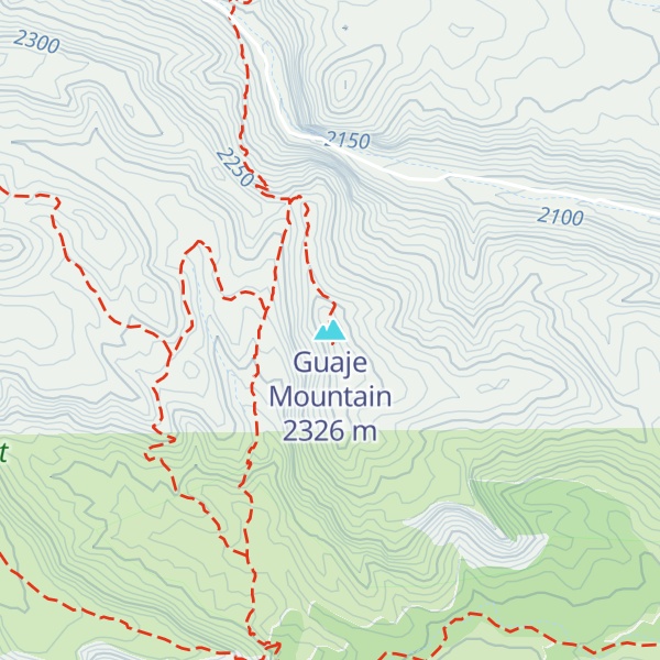 Map of Guaje Mountain