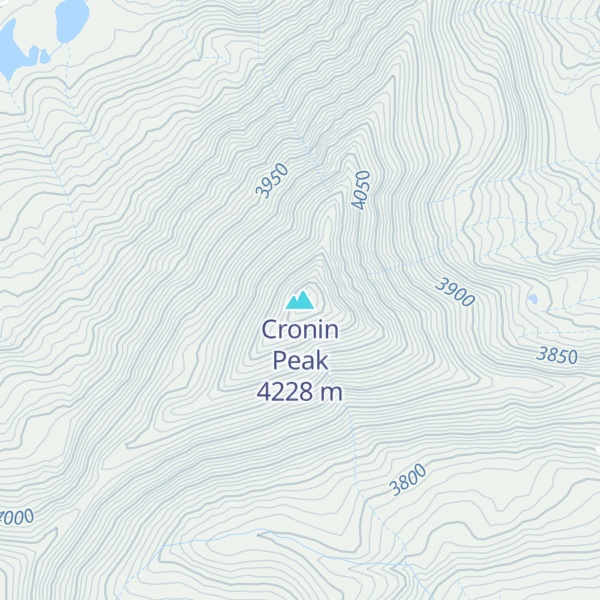 Map of Cronin Peak