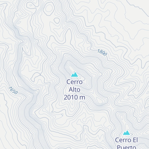 Map of Cerro Alto