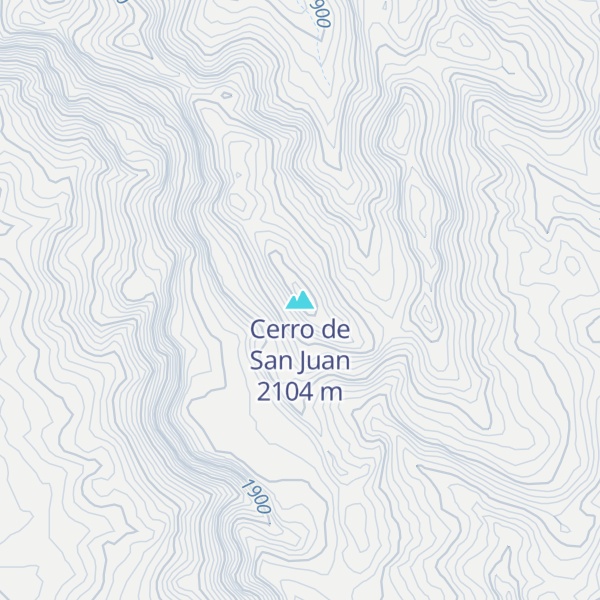 Map of Cerro de San Juan