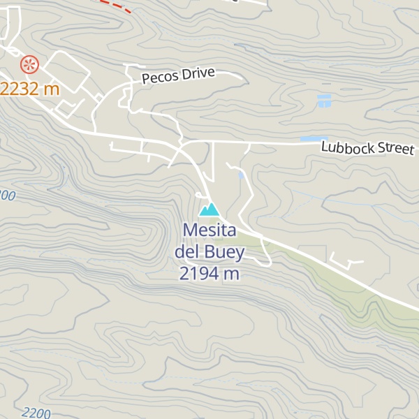 Map of Mesita del Buey