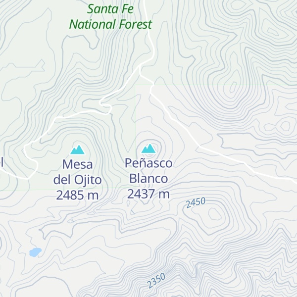 Map of Peñasco Blanco