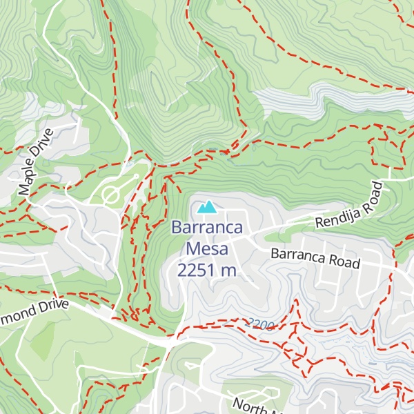 Map of Barranca Mesa