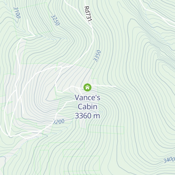 Map of Vance's Cabin