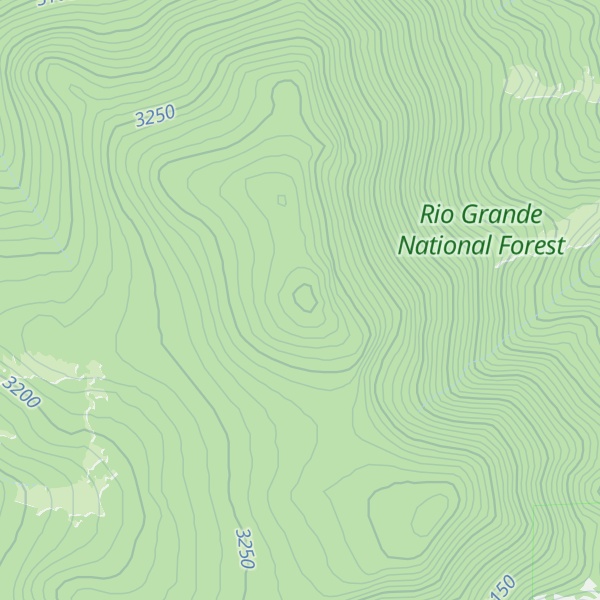 Map of Tracy Mountain