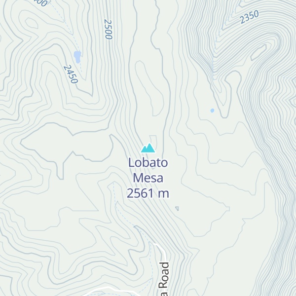 Map of Lobato Mesa