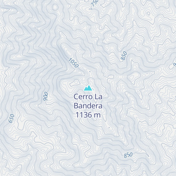 Map of Cerro La Bandera