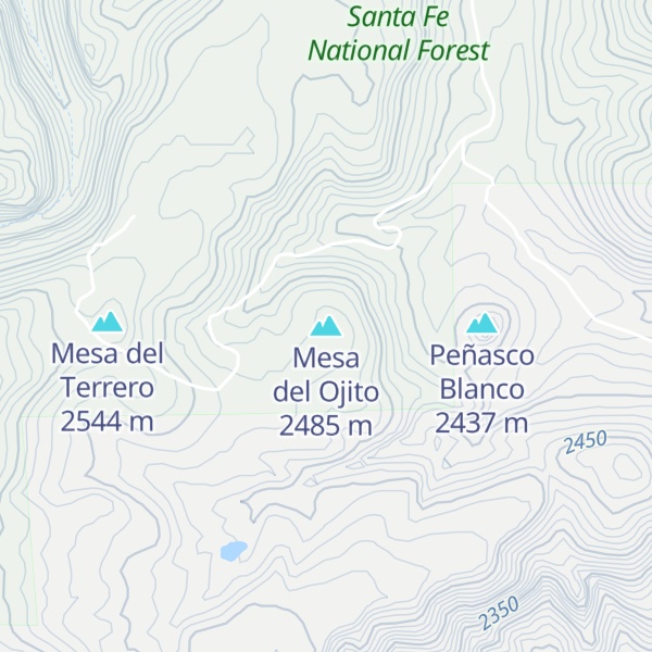 Map of Mesa del Ojito