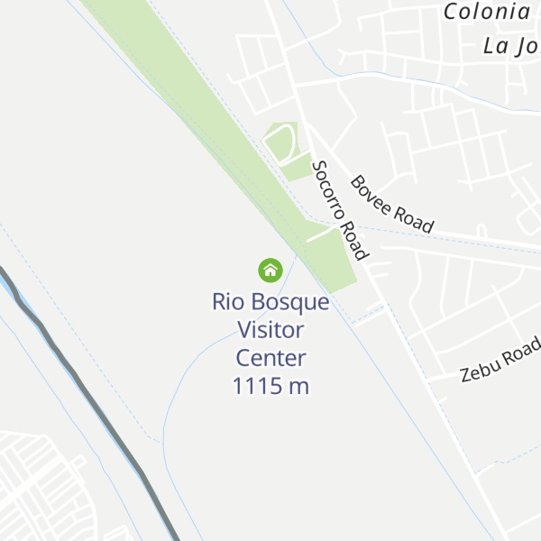 Map of Rio Bosque Visitor Center