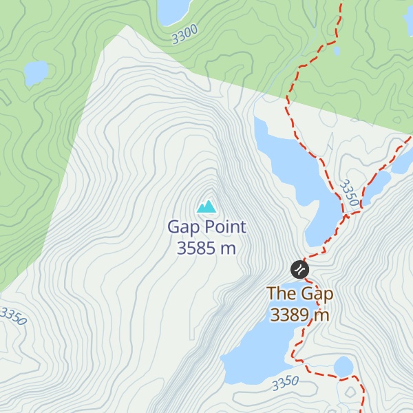 Map of Gap Point