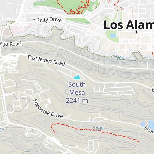 Map of South Mesa