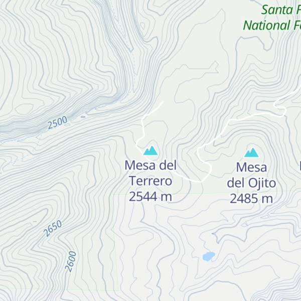 Map of Mesa del Terrero