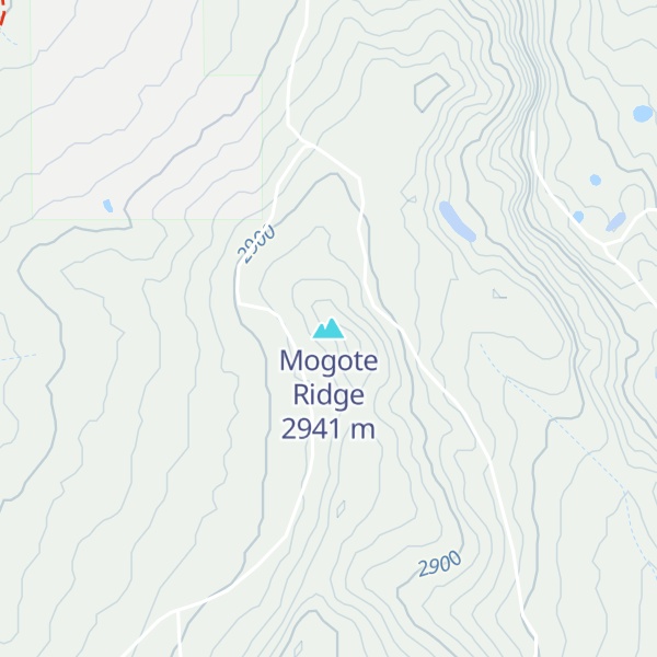Map of Mogote Ridge
