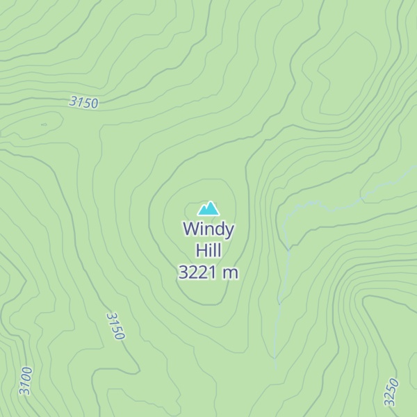 Map of Windy Hill