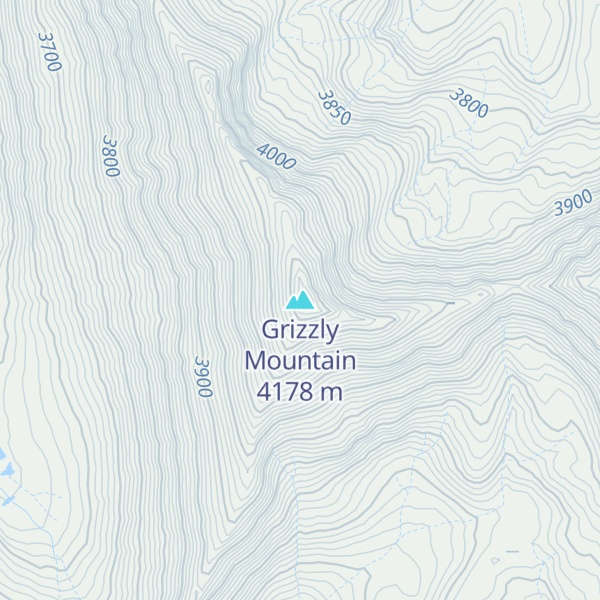 Map of Grizzly Mountain