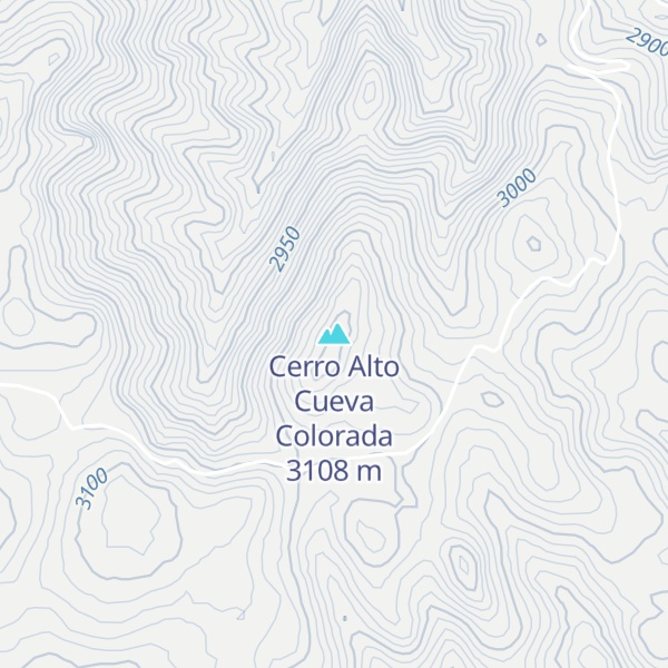 Map of Cerro Alto Cueva Colorada