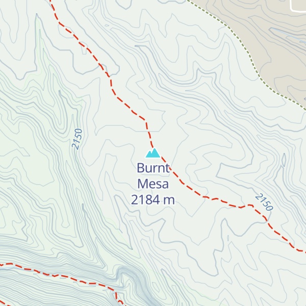 Map of Burnt Mesa
