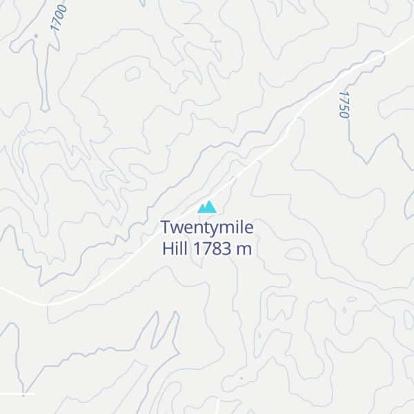 Map of Twentymile Hill