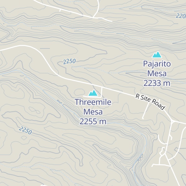 Map of Threemile Mesa