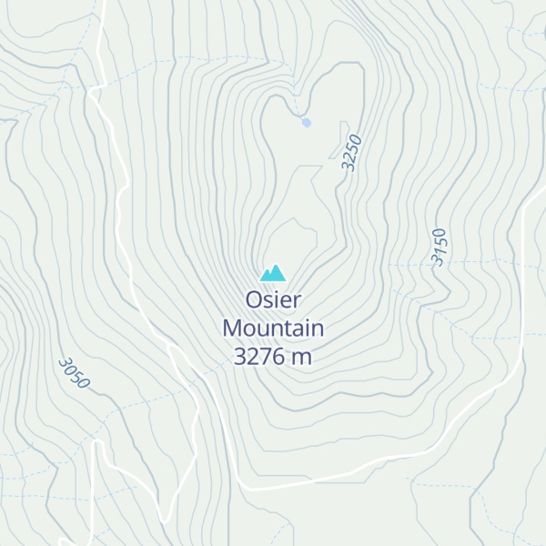 Map of Osier Mountain