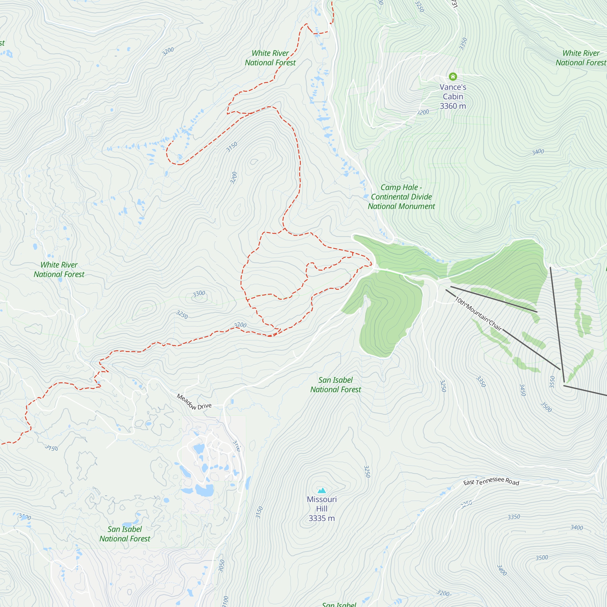 Point Breeze Cabin map