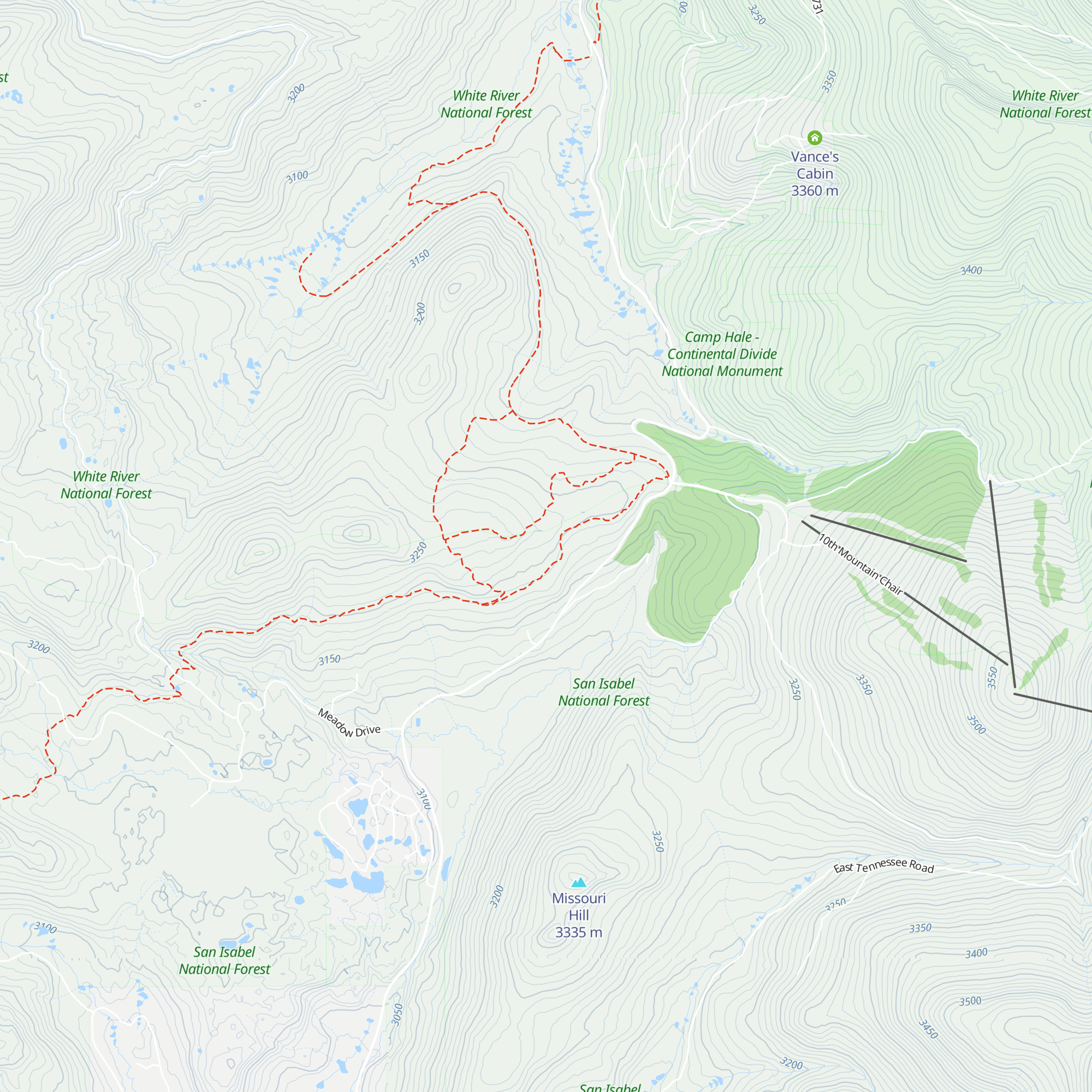 Point Breeze Cabin map