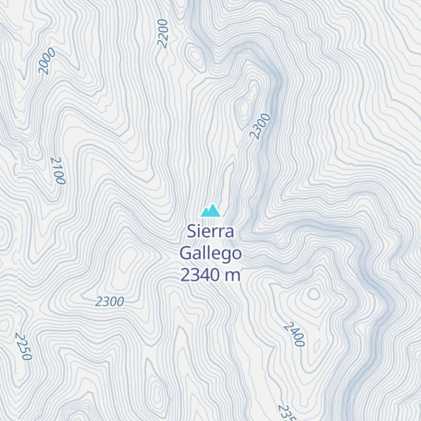 Map of Sierra Gallego
