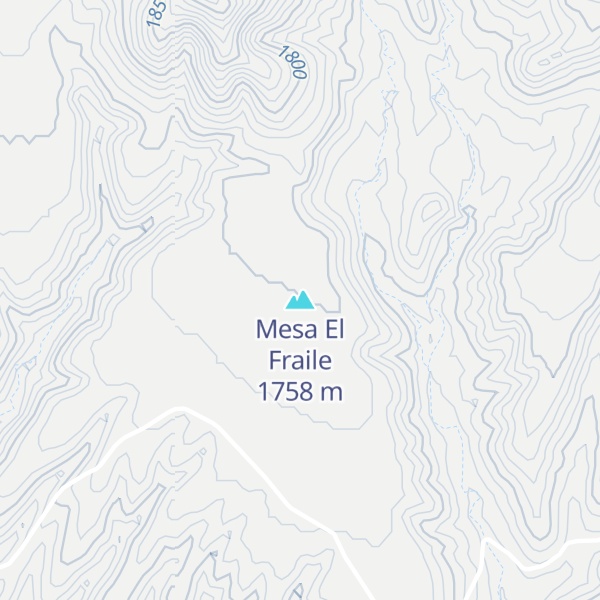Map of Mesa El Fraile