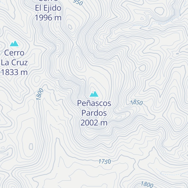Map of Peñascos Pardos