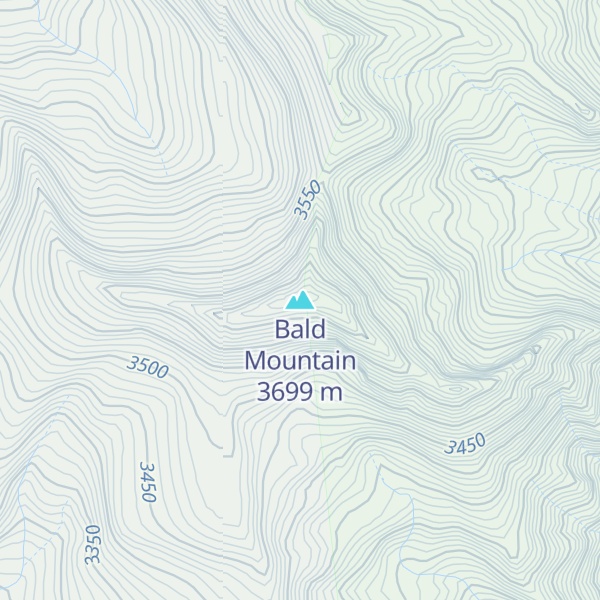 Map of Bald Mountain