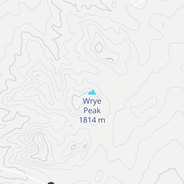 Map of Wrye Peak