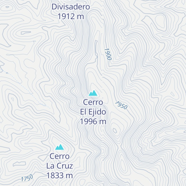 Map of Cerro El Ejido