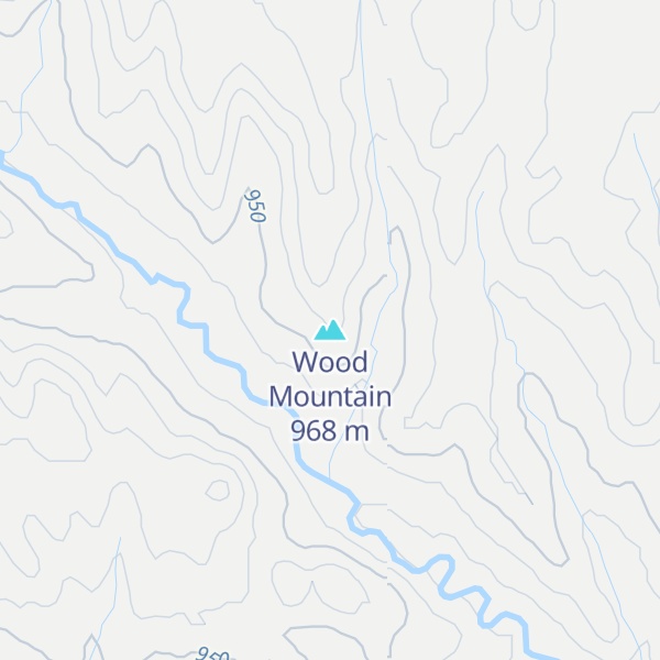 Map of Wood Mountain