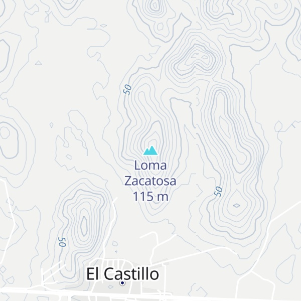 Map of Loma Zacatosa