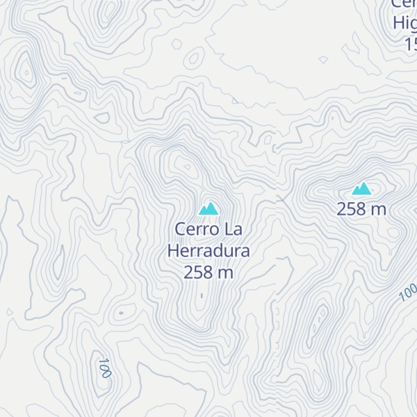 Map of Cerro La Herradura