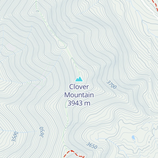 Map of Clover Mountain