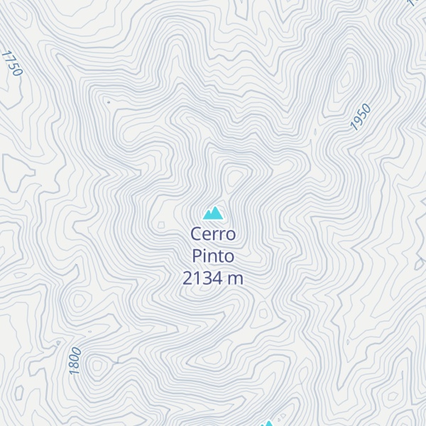 Map of Cerro Pinto