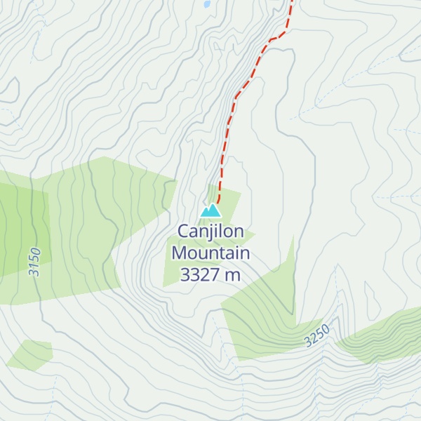 Map of Canjilon Mountain